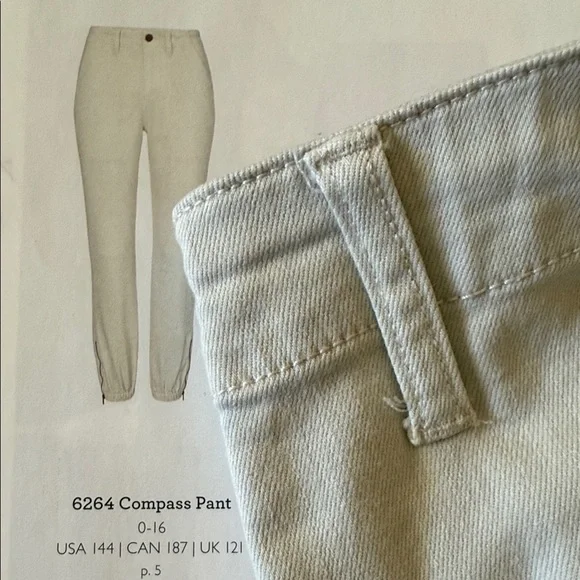 Cabi Compass pant in khaki - Picture 1 of 3